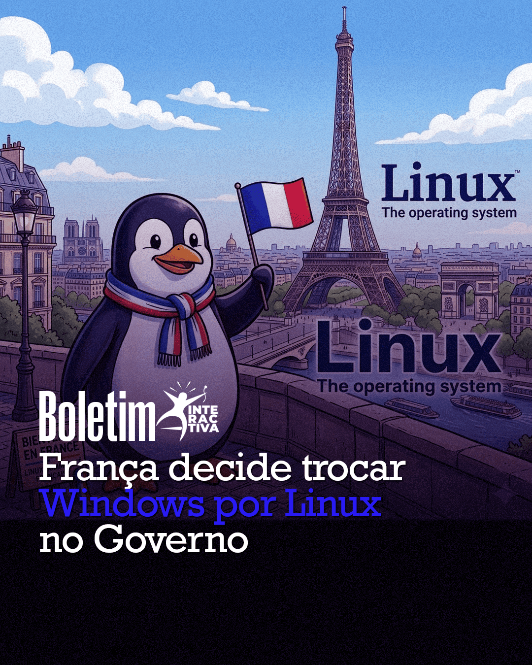 França decide trocar Windows por Linux no Governo