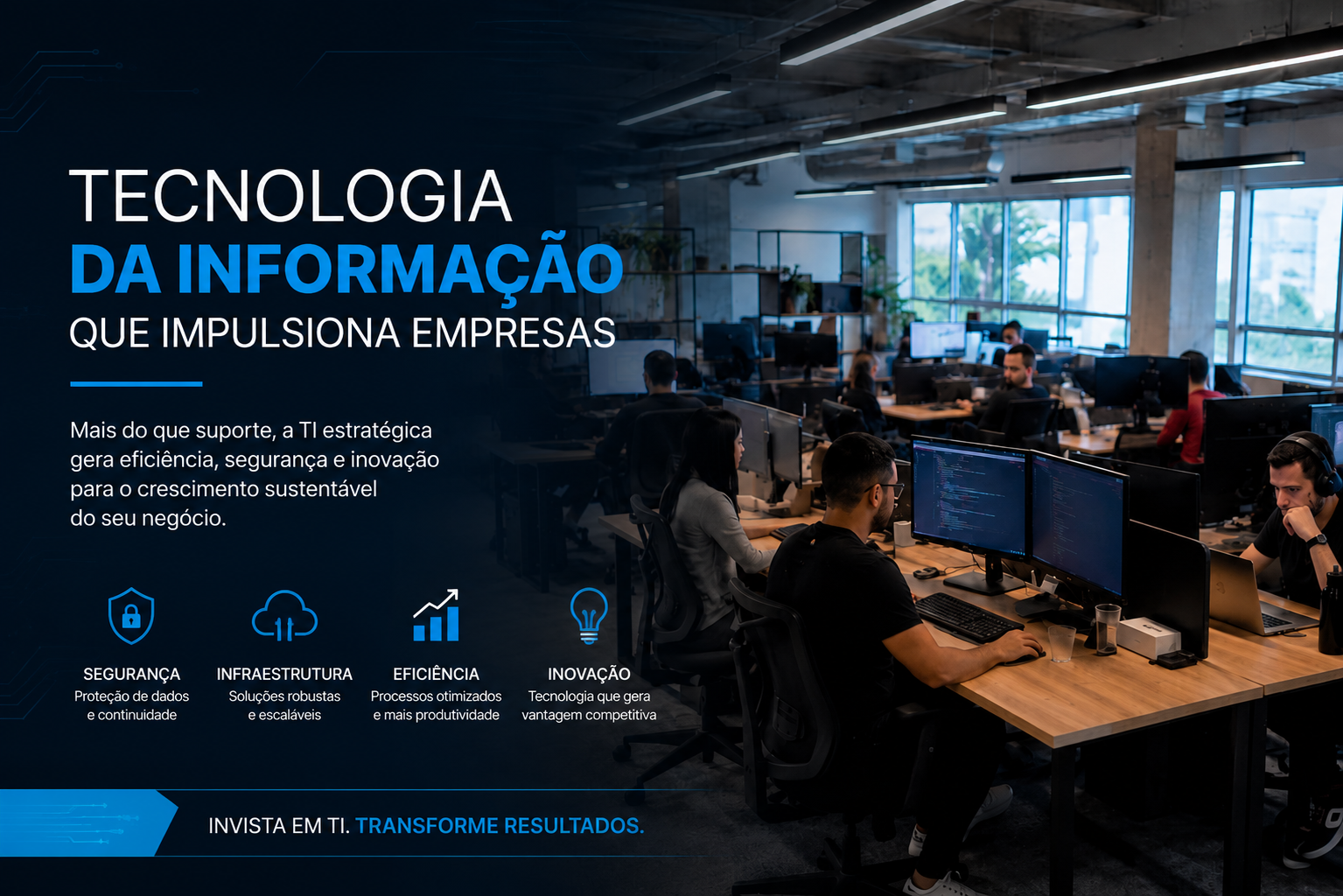 Tecnologia da Informação que impulsiona empresas. Empresas que impulsionam a economia.